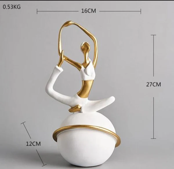 Abstract Yoga Pose Figurine: Unique Decorative Art for Home & Office - Image 7