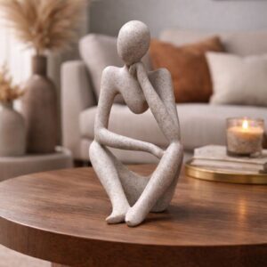 Abstract Thinker Figurines Set of 3 | Modern Home Décor Sculptures