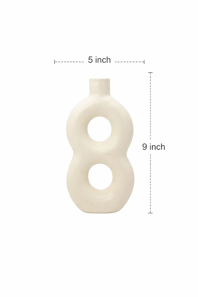 Minimalist Ceramic Vase 5×9 Inch | Modern Home Décor Accent