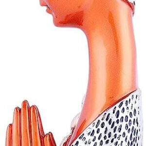Resin Lady Figurine for Home Décor | Elegant Prayer Showpiece