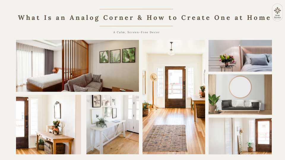 What Is an Analog Corner & How to Create One at Home