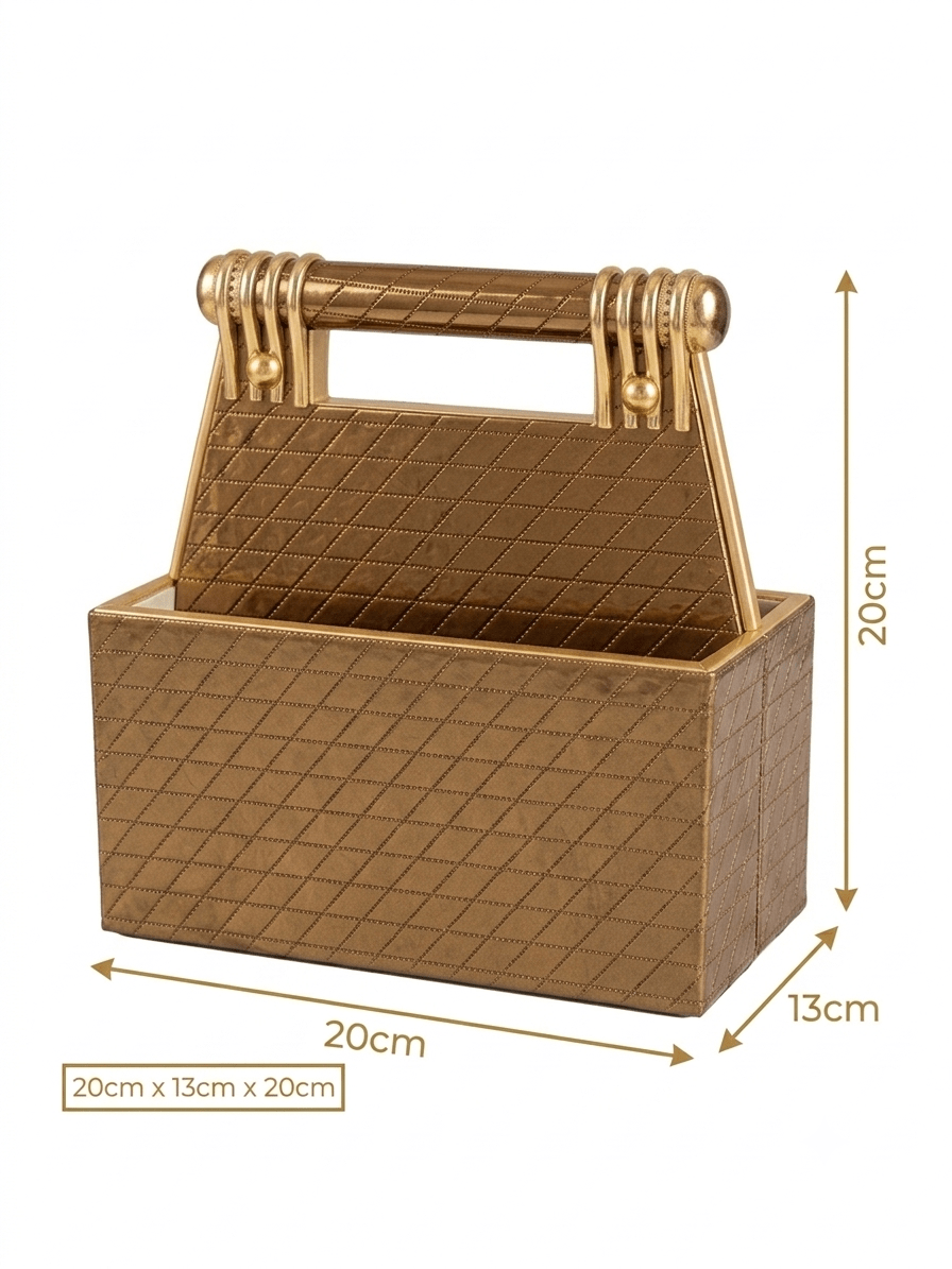 Luxury Multipurpose Remote and Cutlery Organizer Side View